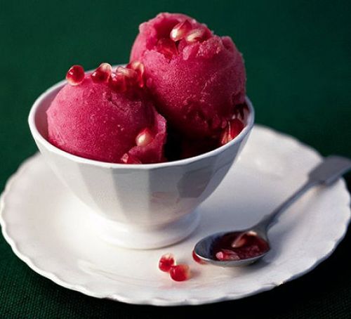 Pomegranate ice